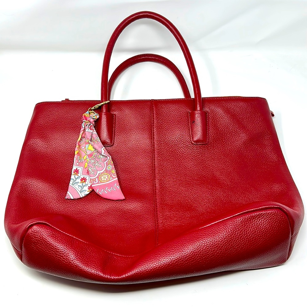 Onna Ehrlich Red Leather Bag.